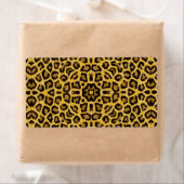 Abstracte Hipster Cheetah Dierenprint Etiket (Insitu)