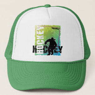 Abstracte Hockey (vrouw) Trucker Pet