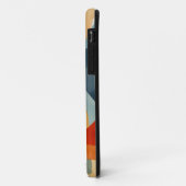 Abstracte hoeken van blauw en Sinaasappel Case-Mate iPhone Case (Achterkant/links)