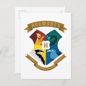 Abstracte HOGWARTS™ Crest Uitnodiging Briefkaart (Voorkant / Achterkant)
