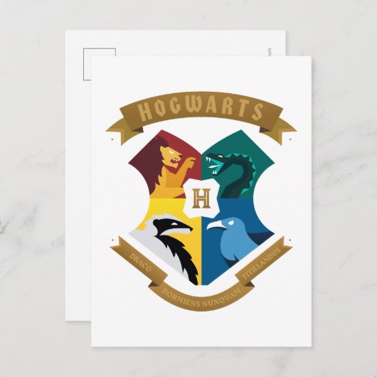 Abstracte HOGWARTS™ Crest Uitnodiging Briefkaart (Voorkant / Achterkant)