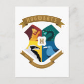 Abstracte HOGWARTS™ Crest Uitnodiging Briefkaart (Voorkant)