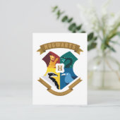 Abstracte HOGWARTS™ Crest Uitnodiging Briefkaart (Staand voorkant)