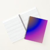Abstracte holoroze en paarse waterverf gradiënt notitieboek (Binnen)