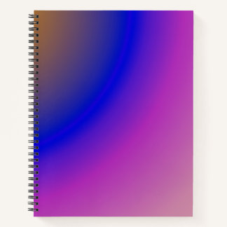Abstracte holoroze en paarse waterverf gradiënt notitieboek