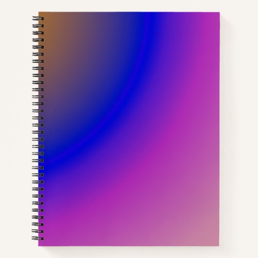 Abstracte holoroze en paarse waterverf gradiënt notitieboek (Voorkant)