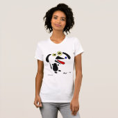 Abstracte Hond Dames Petite T-Shirt (Voorkant volledig)