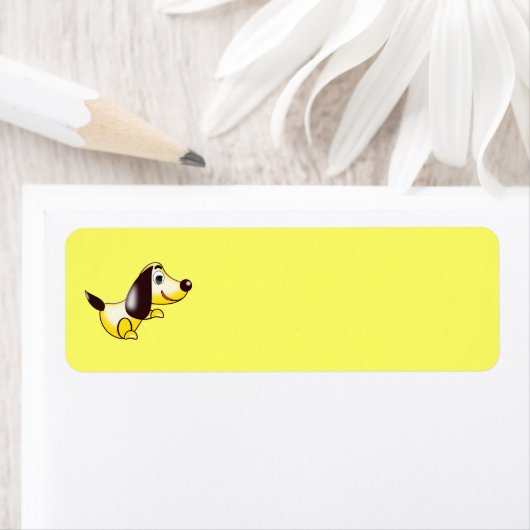 abstracte hond Label (Insitu)