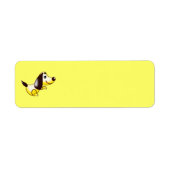 abstracte hond Label (Voorkant)