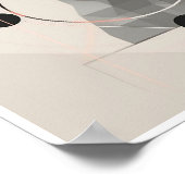 Abstracte Hond Minimalistische Poster (Hoek)