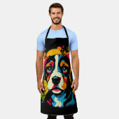  Abstracte hond Schort (Gedragen)