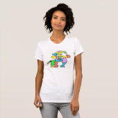 Abstracte hond T-shirt uit Denis Gaston Art (Voorkant volledig)