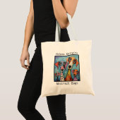 Abstracte Honden Tote Bag (Voorkant (product))
