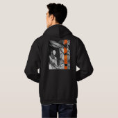 Abstracte hooiberg hoodie (Achterkant volledig)