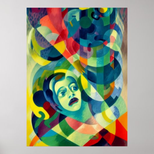 Abstracte hoop poster (Voorkant)