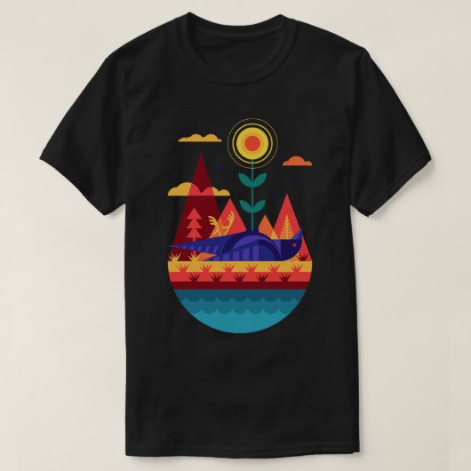 Abstracte hoop t-shirt (Design voorkant)