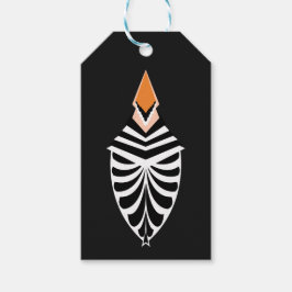 Abstracte Hoopoe Bird Illustratie Cadeaulabel