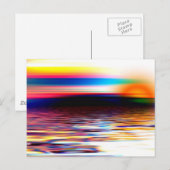 Abstracte horizon briefkaart (Voorkant / Achterkant)