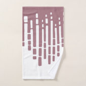 Abstracte horizon, stoffige roze en wit bad handdoek (Handdoek)