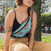 Abstracte horizontale achtergrond met kleurrijke g heuptasje