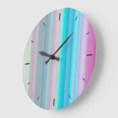 Abstracte horizontale lijnen | Wandklok (Hoek)