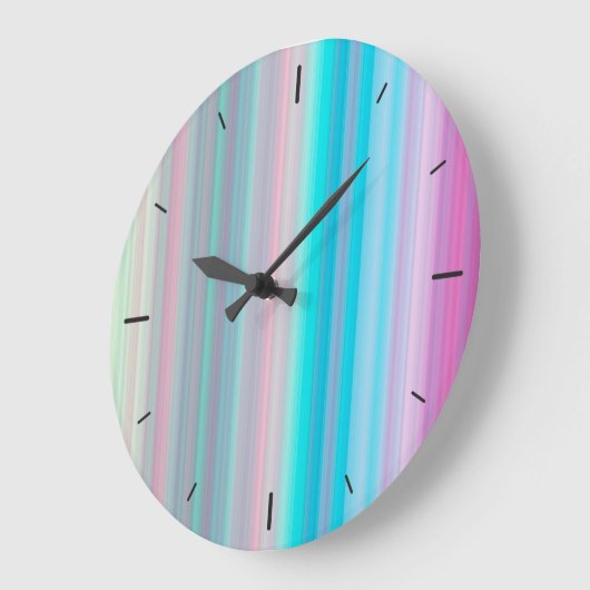 Abstracte horizontale lijnen | Wandklok (Hoek)