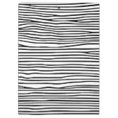 Abstracte horizontale lijnen_zwart klembord (Achterkant)
