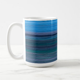 Abstracte horizontale strepen koffiemok