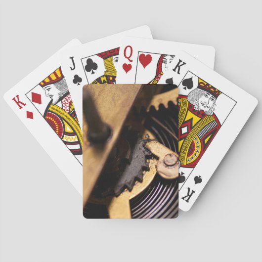 Abstracte horloge Mechanics Pokerkaarten (Achterkant)