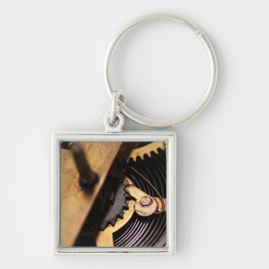 Abstracte horloge Mechanics Sleutelhanger (Voorkant)