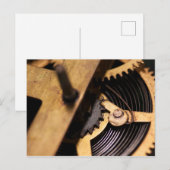 Abstracte horlogemechanica briefkaart (Voorkant / Achterkant)