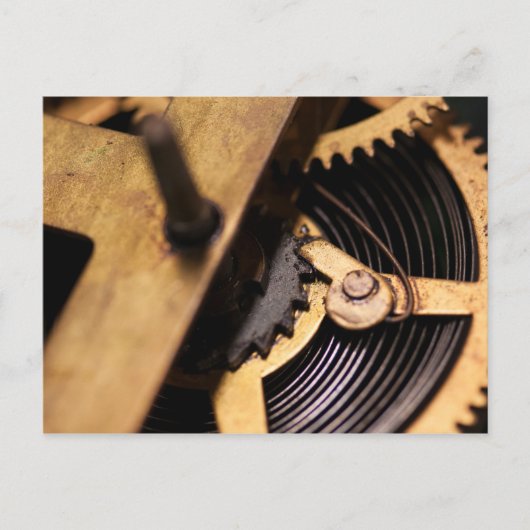 Abstracte horlogemechanica briefkaart (Voorkant)