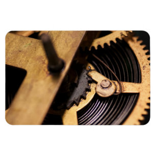 Abstracte horlogemechanica magneet