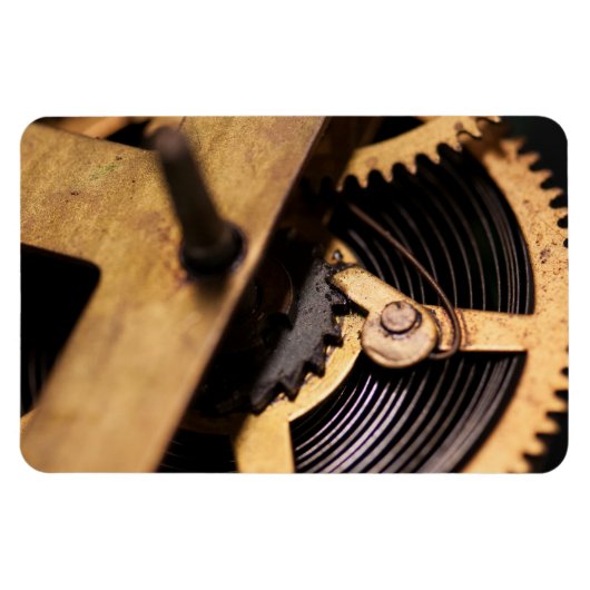 Abstracte horlogemechanica magneet (Horizontaal)