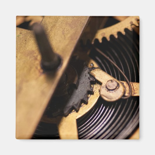 Abstracte horlogemechanica magneet (Voorkant)