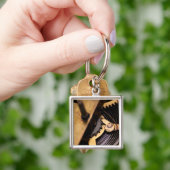 Abstracte horlogemechanica sleutelhanger (Hand)