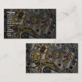 Abstracte horlogeversnellers visitekaartje (Voorkant / Achterkant)