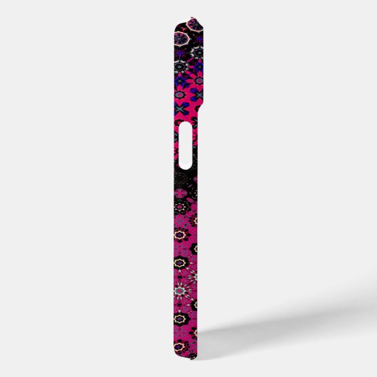Abstracte Hot Pink Pattern iPhone / iPad case (Achterkant / Rechts)