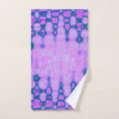 Abstracte Hot Pink Wavy Tie Dye Clouds Bad Handdoek (Handdoek)