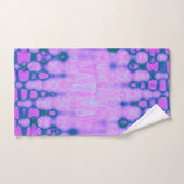 Abstracte Hot Pink Wavy Tie Dye Clouds Bad Handdoek (Handdoek)