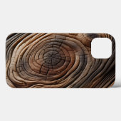 Abstracte houten kunstontwerptextuur Case-Mate iPhone case (Achterkant (horizontaal))