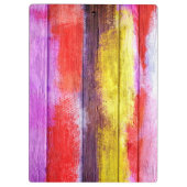  Abstracte houtschilderijen #9 Klembord (Achterkant)