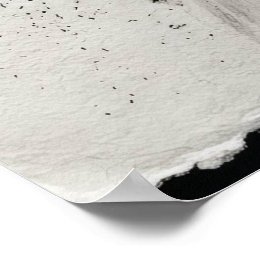 Abstracte houtskool schets poster | Gebarende lijn (Hoek)