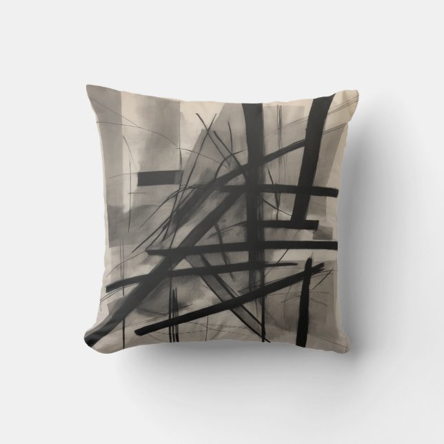 Abstracte houtskool schetsen vet lijnen gebaren kussen (Voorkant)