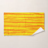 Abstracte houtstructuur oranje en geel bad handdoek (Handdoek)