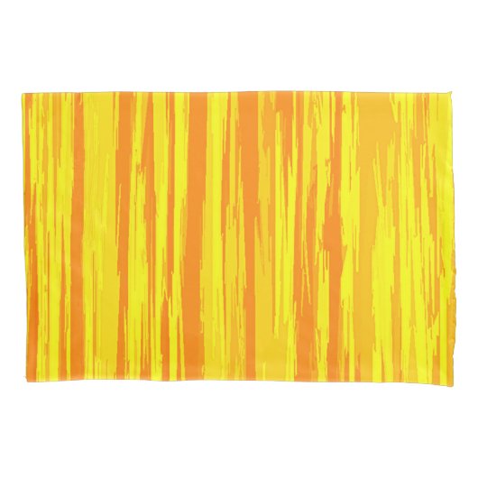 Abstracte houtstructuur oranje en geel kussensloop (Voorkant)