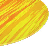 Abstracte houtstructuur oranje en geel snijplank (Hoek)