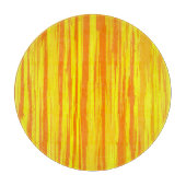 Abstracte houtstructuur oranje en geel snijplank (Voorkant)