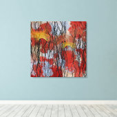 Abstracte Huidige Schilderkunst Canvas Afdruk (Insitu (Houten vloer))