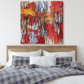 Abstracte Huidige Schilderkunst Canvas Afdruk (Insitu (Slaapkamer))